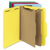 Universal® Deluxe Six-section Colored Pressboard End Tab Classification Folders, 2 Dividers, Letter Size, Green, 10-box freeshipping - TVN Wholesale 