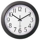 Universal® Whisper Quiet Clock, 12" Overall Diameter, Black Case, 1 Aa (sold Separately) freeshipping - TVN Wholesale 