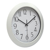 Universal® Whisper Quiet Clock, 12" Overall Diameter, White Case, 1 Aa (sold Separately) freeshipping - TVN Wholesale 