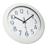 Universal® Whisper Quiet Clock, 12" Overall Diameter, White Case, 1 Aa (sold Separately) freeshipping - TVN Wholesale 