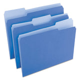Universal® Deluxe Colored Top Tab File Folders, 1-3-cut Tabs, Letter Size, Blue-light Blue, 100-box freeshipping - TVN Wholesale 