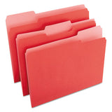Universal® Deluxe Colored Top Tab File Folders, 1-3-cut Tabs, Letter Size, Red-light Red, 100-box freeshipping - TVN Wholesale 