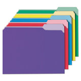 Universal® Deluxe Colored Top Tab File Folders, 1-3-cut Tabs, Letter Size, Assorted, 100-box freeshipping - TVN Wholesale 