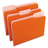 Universal® Deluxe Colored Top Tab File Folders, 1-3-cut Tabs, Letter Size, Orange-light Orange, 100-box freeshipping - TVN Wholesale 