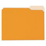 Universal® Deluxe Colored Top Tab File Folders, 1-3-cut Tabs, Letter Size, Orange-light Orange, 100-box freeshipping - TVN Wholesale 
