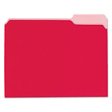 Universal® Interior File Folders, 1-3-cut Tabs, Letter Size, Red, 100-box freeshipping - TVN Wholesale 