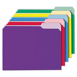 Universal® Interior File Folders, 1-3-cut Tabs, Letter Size, Violet, 100-box freeshipping - TVN Wholesale 