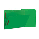 Universal® Deluxe Reinforced Top Tab Folders With Two Fasteners, 1-3-cut Tabs, Letter Size, Green, 50-box freeshipping - TVN Wholesale 