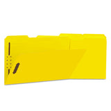 Universal® Deluxe Reinforced Top Tab Folders With Two Fasteners, 1-3-cut Tabs, Legal Size, Yellow, 50-box freeshipping - TVN Wholesale 