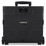 Universal® Collapsible Mobile Storage Crate, 18 1-4 X 15 X 18 1-4 To 39 3-8, Black freeshipping - TVN Wholesale 