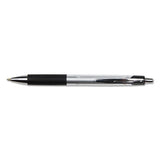 Universal™ Comfort Grip Ballpoint Pen, Retractable, Medium 1 Mm, Black Ink, Silver Barrel, Dozen freeshipping - TVN Wholesale 