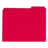 Universal® Reinforced Top-tab File Folders, 1-3-cut Tabs, Letter Size, Red, 100-box freeshipping - TVN Wholesale 