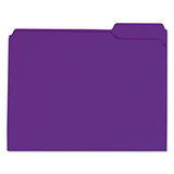 Universal® Reinforced Top-tab File Folders, 1-3-cut Tabs, Letter Size, Violet, 100-box freeshipping - TVN Wholesale 