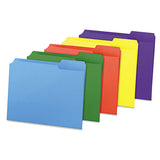 Universal® Reinforced Top-tab File Folders, 1-3-cut Tabs, Letter Size, Assorted, 100-box freeshipping - TVN Wholesale 