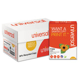 Universal® 30% Recycled Copy Paper, 92 Bright, 20 Lb, 8.5 X 11, White, 500 Sheets-ream, 10 Reams-carton freeshipping - TVN Wholesale 