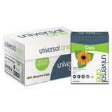 Universal® 100% Recycled Copy Paper, 92 Bright, 20lb, 8.5 X 11, White, 500 Sheets-ream, 10 Reams-carton freeshipping - TVN Wholesale 
