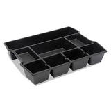 Universal® High Capacity Drawer Organizer, Eight Compartments, 14.88 X 11.88 X 2.5, Plastic, Black freeshipping - TVN Wholesale 