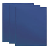 Universal® Two-pocket Plastic Folders, 100-sheet Capacity, 11 X 8.5, Royal Blue, 10-pack freeshipping - TVN Wholesale 