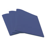 Universal® Two-pocket Plastic Folders, 100-sheet Capacity, 11 X 8.5, Royal Blue, 10-pack freeshipping - TVN Wholesale 