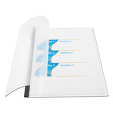 Universal® Clear View Report Cover With Slide-on Binder Bar, Clear-clear, 25-pack freeshipping - TVN Wholesale 