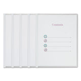 Universal® Clear View Report Cover With Slide-on Binder Bar, Clear-clear, 25-pack freeshipping - TVN Wholesale 