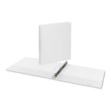 Universal® Deluxe Round Ring View Binder, 3 Rings, 0.5" Capacity, 11 X 8.5, White freeshipping - TVN Wholesale 