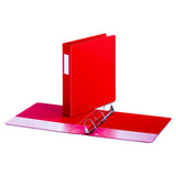 Universal® Deluxe Non-view D-ring Binder With Label Holder, 3 Rings, 1.5" Capacity, 11 X 8.5, Red freeshipping - TVN Wholesale 
