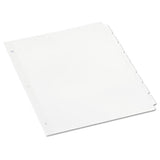 Universal® Self-tab Index Dividers, 8-tab, 11 X 8.5, White, 24 Sets freeshipping - TVN Wholesale 