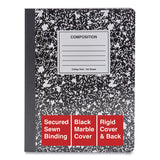 Universal® Composition Book, Wide-legal Rule, Black Marble Cover, 9.75 X 7.5, 100 Sheets freeshipping - TVN Wholesale 