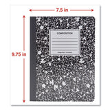 Universal® Composition Book, Medium-college Rule, Black Marble Cover, 9.75 X 7.5, 100 Sheets freeshipping - TVN Wholesale 