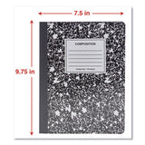 Universal® Composition Book, Medium-college Rule, Black Marble Cover, 9.75 X 7.5, 100 Sheets, 6-pack freeshipping - TVN Wholesale 