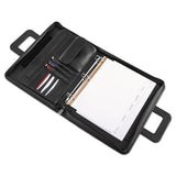 Universal® Zip-around Padfolio, Vinyl, 14 1-2 X 2 1-2 X 11 1-2, Black freeshipping - TVN Wholesale 