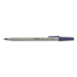 Universal™ Ballpoint Pen, Stick, Fine 0.7 Mm, Blue Ink, Gray Barrel, Dozen freeshipping - TVN Wholesale 