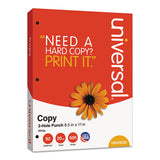 Universal® Copy Paper, 92 Bright, 3-hole, 20 Lb, 8.5 X 11, White, 500 Sheets-ream, 10 Reams-carton freeshipping - TVN Wholesale 