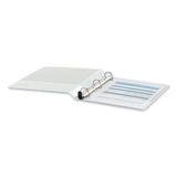 Universal® Deluxe Easy-to-open D-ring View Binder, 3 Rings, 1" Capacity, 11 X 8.5, White freeshipping - TVN Wholesale 