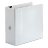 Universal® Deluxe Easy-to-open D-ring View Binder, 3 Rings, 5" Capacity, 11 X 8.5, White freeshipping - TVN Wholesale 