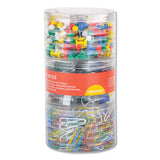Universal® Combo Clip Pack, 380 Paper Clips, 280 Push Pins And 46 Binder Clips freeshipping - TVN Wholesale 