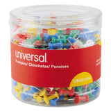 Universal® Colored Push Pins, Plastic, Assorted, 3-8", 400-pack freeshipping - TVN Wholesale 