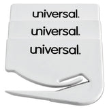 Universal® Letter Slitter Hand Letter Opener W-concealed Blade, 2 1-2", White, 3-pack freeshipping - TVN Wholesale 