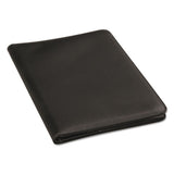 Universal® Leather-look Pad Folio, Inside Flap Pocket W-card Holder, Black freeshipping - TVN Wholesale 