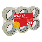 Universal® Heavy-duty Acrylic Box Sealing Tape, 3" Core, 1.88" X 54.6 Yds, Clear, 6-pack freeshipping - TVN Wholesale 