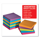 Universal® Self-stick Note Pads, 3 X 3, Assorted Bright Colors, 100-sheet, 12-pk freeshipping - TVN Wholesale 