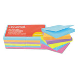 Universal® Self-stick Note Pads, 3 X 3, Assorted Bright Colors, 100-sheet, 12-pk freeshipping - TVN Wholesale 