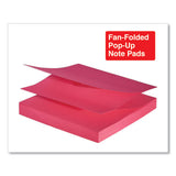 Universal® Fan-folded Self-stick Pop-up Notes, 3 X 3, Assorted Neon-yellow, 100sheet, 12-pk freeshipping - TVN Wholesale 