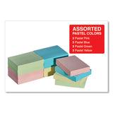 Universal® Self-stick Note Pads, 1 1-2 X 2, Assorted Pastel Colors, 100-sheet, 12-pack freeshipping - TVN Wholesale 