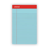 Colored Perforated Ruled Writing Pads, Narrow Rule, 50 Blue 5 X 8 Sheets, Dozen