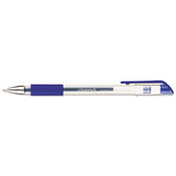 Universal™ Comfort Grip Gel Pen, Stick, Medium 0.7 Mm, Black Ink, Clear Barrel, Dozen freeshipping - TVN Wholesale 