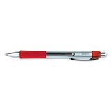 Universal™ Comfort Grip Gel Pen, Retractable, Medium 0.7 Mm, Red Ink, Silver Barrel, Dozen freeshipping - TVN Wholesale 