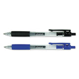 Universal™ Comfort Grip Gel Pen, Retractable, Medium 0.7 Mm, Black Ink, Clear-black Barrel, 36-pack freeshipping - TVN Wholesale 