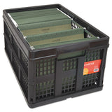 Universal® Filing-storage Tote, Letter Files, 20.13" X 14.63" X 10.75", Black freeshipping - TVN Wholesale 